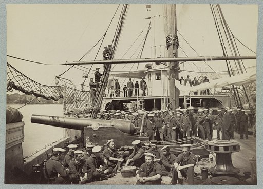 Gunboat Mendota on James River, Va., August, 1864