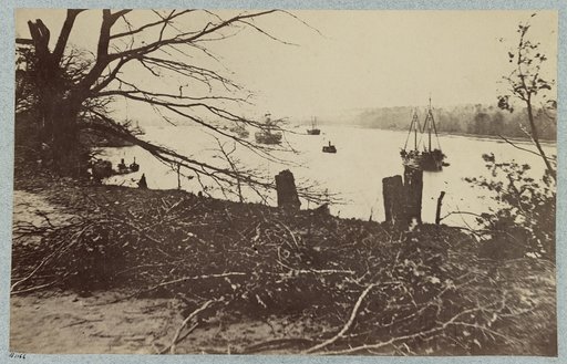 Army transports in James River, Va. near Deep Bottom