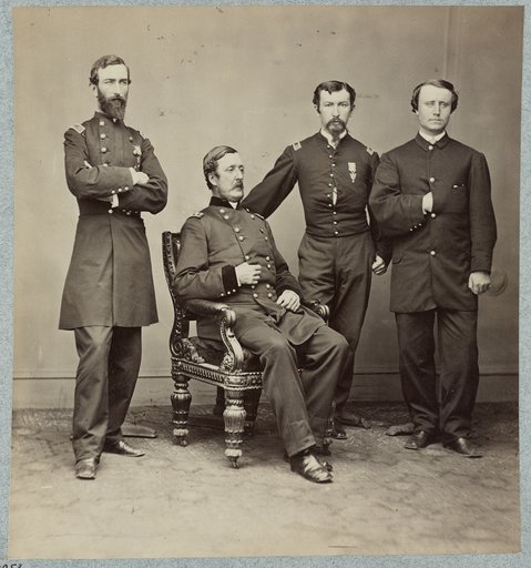 Bvt. Maj. Gen. W. F. Barry and staff