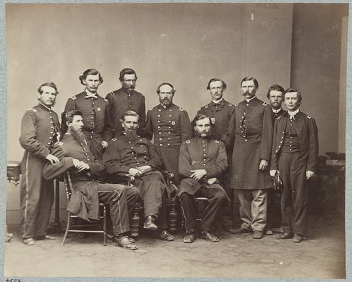 Bvt. Brig. Gen. Daniel Dustin and staff