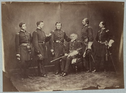 Major General Silas Casey and staff