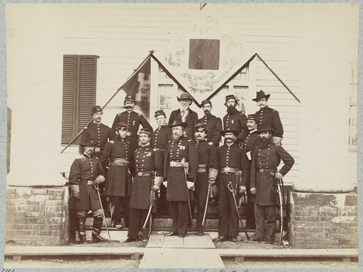 Major General D. B. Birney and staff