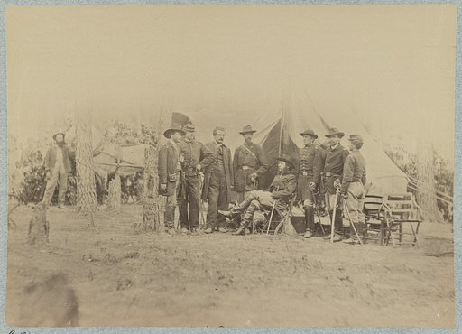 Bvt. Major General S. W. Crawford and staff