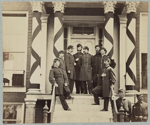 Bvt. Major General E. Ferrero and staff