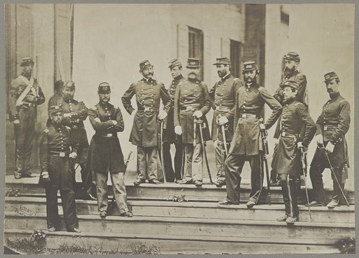 Heintzelman, Gen. S. P. and staff, U.S.A., at Arlington, Va.