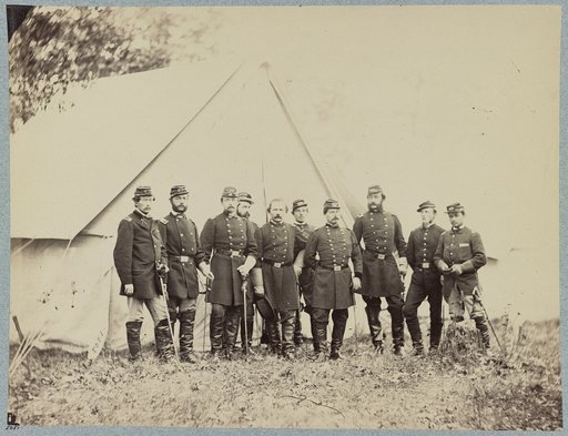 Major General G. B. McClellan and staff