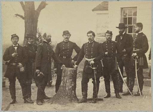 Major General George B. McClellan and staff