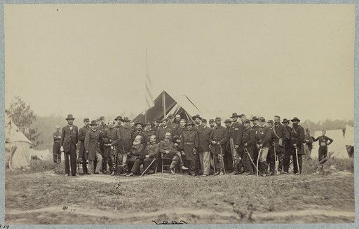 Major General Geo. G. Meade and staff
