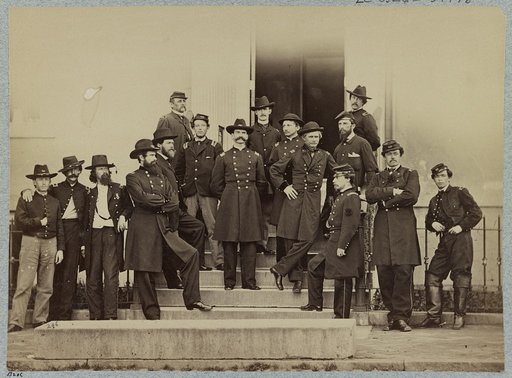 Major General E. O. C. Ord and staff
