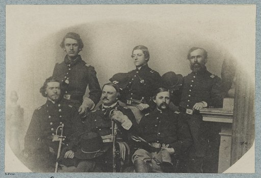 Maj. General I. B. Richardson and staff