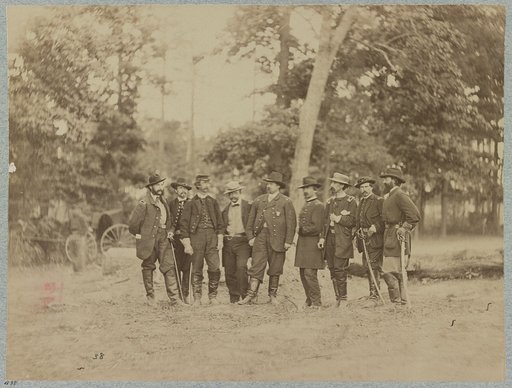 Major General W. F. Smith and staff