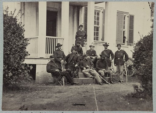 Major General James H. Wilson and staff, City Point, Va., July 1864