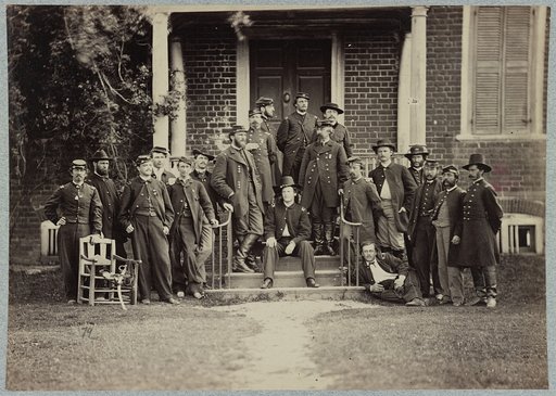 Major General Godfrey Weitzel and staff