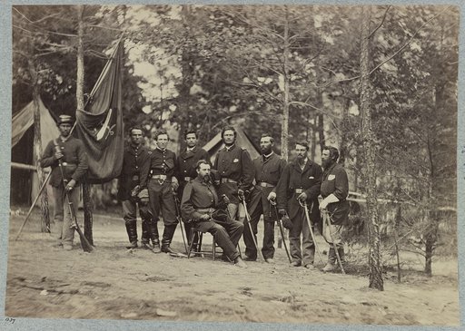 Bv't. Maj. Gen. O. B. Willcox and staff