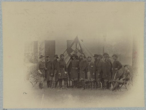 Major General G. K. Warren and staff