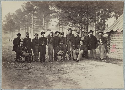 Major General Godfrey Weitzel and staff