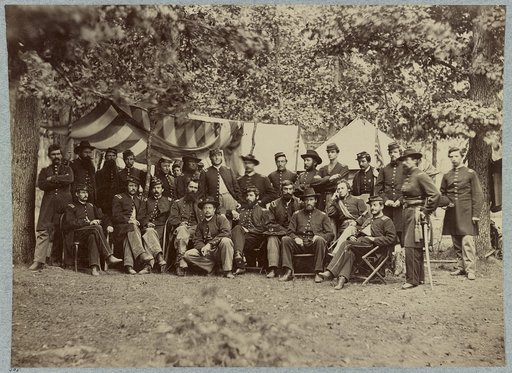 Officers of 93d New York Infantry, Bealton [i.e., Bealeton], Va., August, 1863