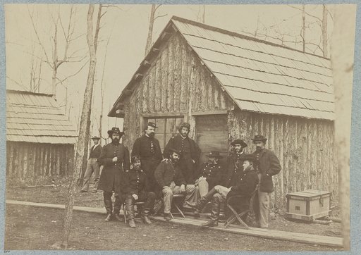 Field and staff officers of 50th New York Engineers Camp near Rappahannock Station, Va., March, 1864