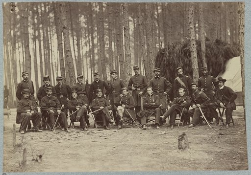 Officers of 114th Pennsylvania Infantry in front of Petersburg, Va., August, 1864