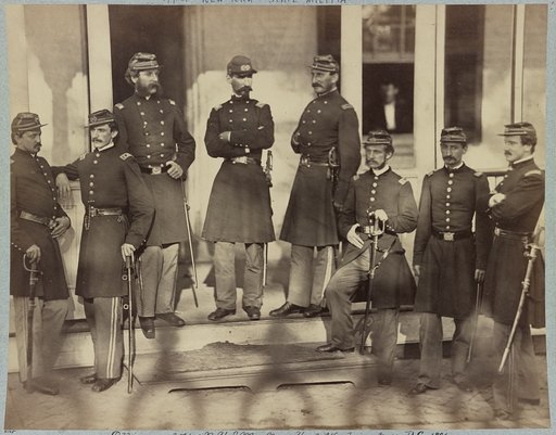 Officers of 71st N. Y. S. M., Navy Yard, Washington, D.C., 1861