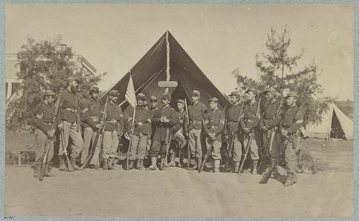 Adjutant and First Sergeants, 22d N. Y. S. M. near Harper's Ferry, Va.1861 (i.e.1862?)