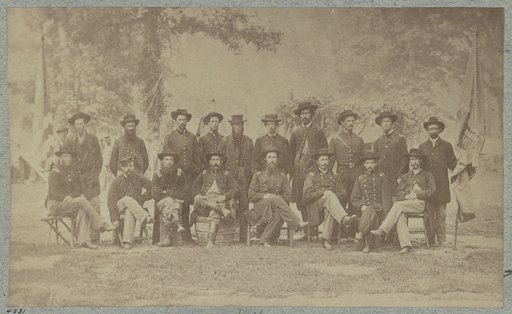 Officers of 36th Illinois Infantry, Camp Harker, June, 1865