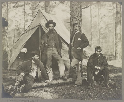 Capt. Sleeper 10th Mass. Battery and other officers, Dec. 1863