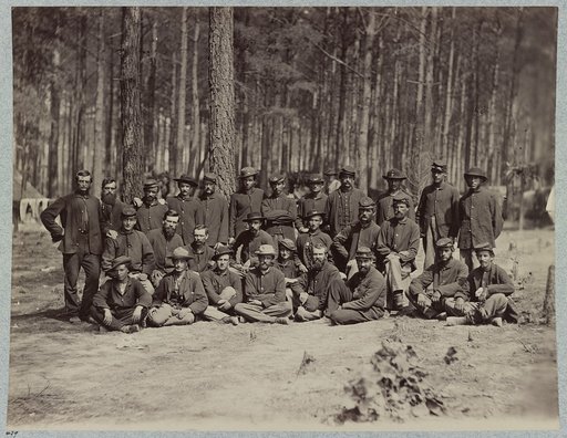 Essayon Dramatic Club, U.S. Engineer Battalion in front of Petersburg, Va., August, 1864