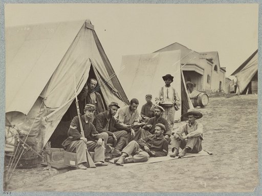 Group, 22nd New York State Militia, near Harpers Ferry, Va., 1861 [i.e. 1862