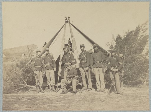 Group, 22d New York State Militia near Harpers Ferry, Va., 1861 [i.e.1862