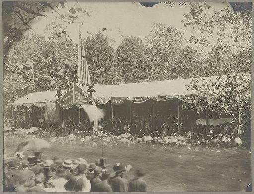 Grand Review of the Army - Wash. D.C., May 1865, reviewing stand in front of Executive Mansion