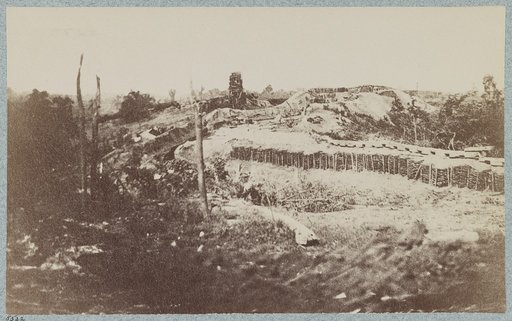 Federal entrenchments in front of Vicksburg