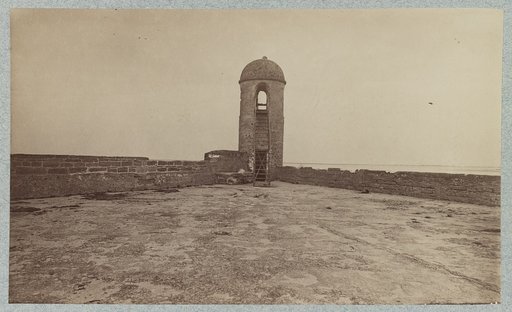 Fort Marion, Saint Augustine, Florida, sentry tower at Salient on parapet