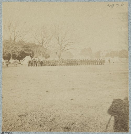 Dress parade of First South Carolina, (U.S.C.T.), Beaufort, S.C.