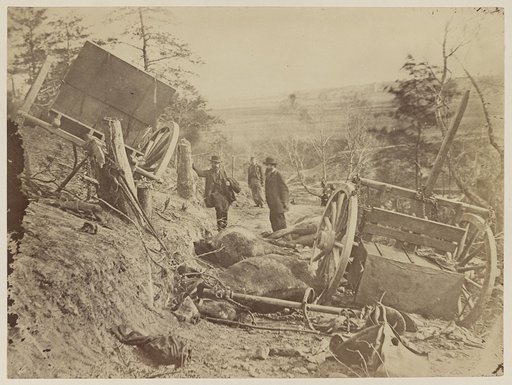 A shattered caisson, Fredericksburg, Va.