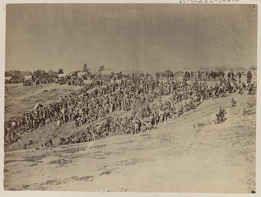 Confederate prisoners at Belle Plain, captured at Spotsylvania, May 12, 1864