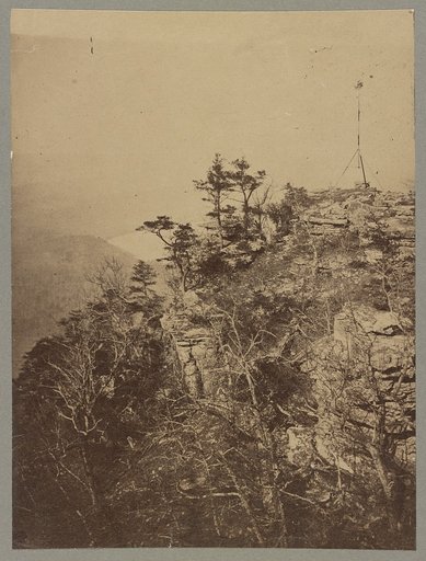 Rebel signal station, 1863, Wauhatchee side, Lookout Mountain Point, Tennessee