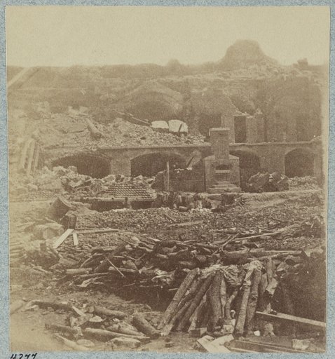 Interior Views of Fort Sumter, Charleston, S.C. taken by a Confederate photographer in 1864 [i.e. 1863