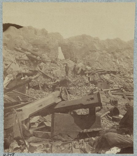 Interior Views of Fort Sumter, Charleston, S.C. taken by a Confederate photographer in 1864 [i.e. 1863