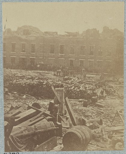 Interior views of Fort Sumter, S.C. taken by a Confederate photographer in 1864 [i.e. 1863
