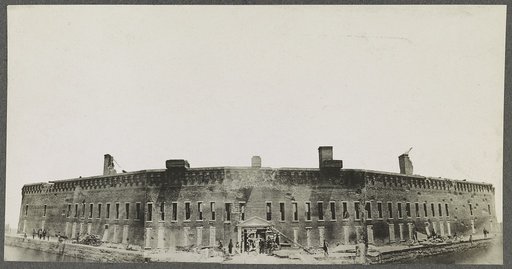 Ft. Sumter, the day after its first bombardment