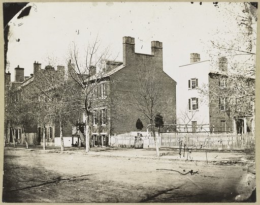 Street view of a row of houses