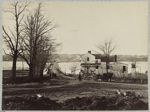 Bridge across Eastern branch of Potomac River, Washington, D.C., April, 1865