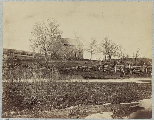 Battlefield of Bull Run. Stone house on Warrenton Pike