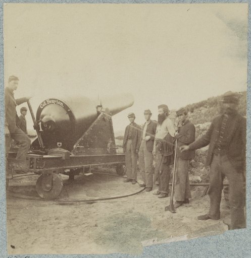 300 pdr. [i.e. pounder] Parrot Rifle, Fort Chatfield, Morris Isand