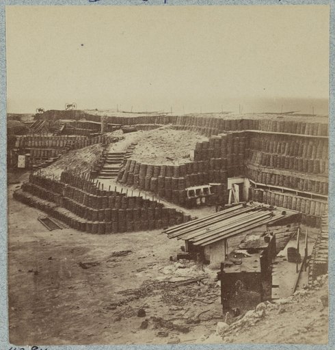 Interior views of Fort Sumter, in April, 1865
