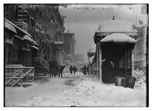 Snow storm, 14th St., New York