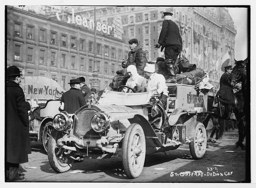 New York - Paris race: St. Chaffray - Dedion car, New York