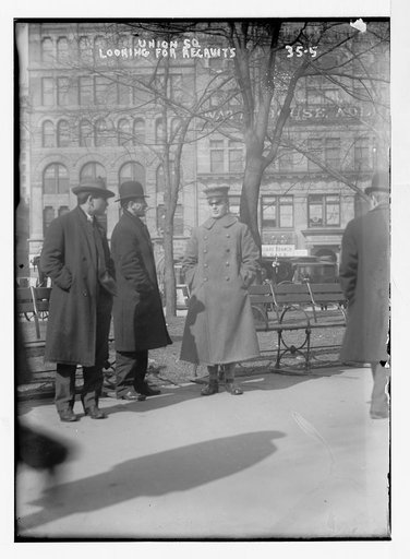 Looking for recruits, Union Sq., [New York