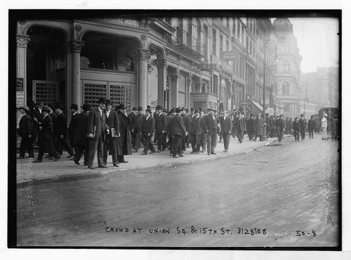 Crowd at Union Sq. and 15th St., anarchist riot, New York
